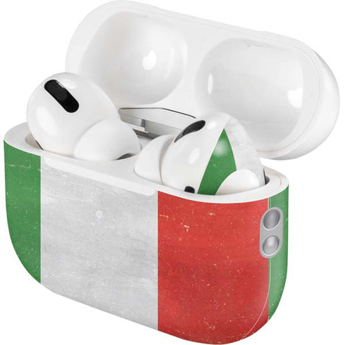 Italy Flag Distressed AirPods Pro 2nd Gen Skin